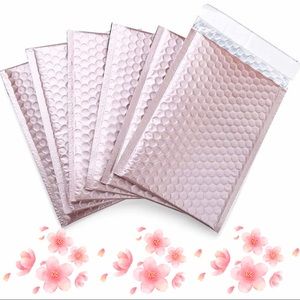 Rose Gold Metallic Bubble Envelopes 24 Piece 6x10